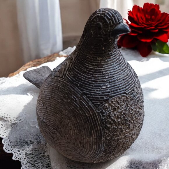 Vintage 1981 Austin Productions Quail Sculpture  Mid-Century Modern Bonded Stone - Picture 4 of 11